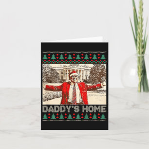 Carte Drôle chez papa Trump mauvais Noël Noël Noël Noël