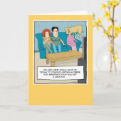 Carte Drôle Chien Chew Toy Anniversaire (Fleur jaune)