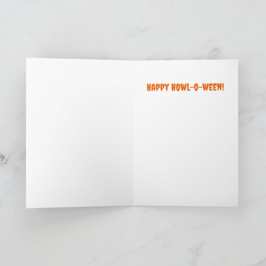 Carte Drôle Chien Éffrayant Paws Off Mes Traitements Hal (Intérieur)