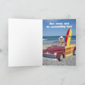 Carte Drôle Chien/Lab Homme Anniversaire (Intérieur)