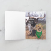 Carte Drôle Chien/Lab No Bull Anniversaire (Intérieur)