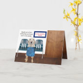 Carte Drôle Chien/Lab Se Bien (Fleur jaune)