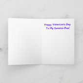 Carte Drôle Chien Valentin Rolled in... (Intérieur)