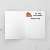 Carte Drôle Chien Vous M'Avez Dit Qu'Il Y Aurait Du Gâte (Intérieur)