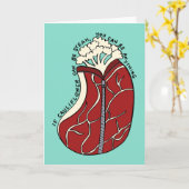 Carte Drôle Chou-fleur Steak Encouragement (Fleur jaune)