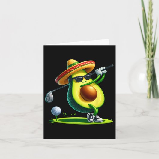 Carte Drôle Cinco De Mayo Avocado Montrer Des Compétence (Devant)