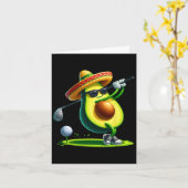 Carte Drôle Cinco De Mayo Avocado Montrer Des Compétence (Fleur jaune)