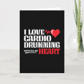 Carte Drôle Citation Cardio Drumming Fitness Motivation (Devant)