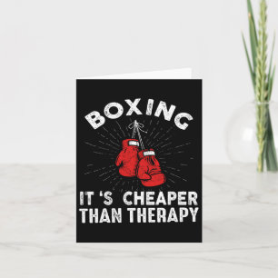 Carte Drôle Citation de boxe Gants Boxer
