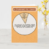 Carte Drôle Citrouille de crème humide tarte Thanksgivin (Fleur jaune)