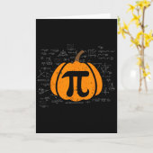 Carte Drôle Citrouille Pie Math Enseignant Halloween Tha (Fleur jaune)