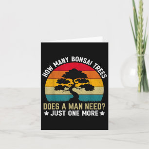 Carte Drôle Combien D'Arbres Bonsai Un Homme A-T-Il Beso