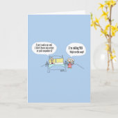 Carte Drôle Comic Greeting Card 006 (Fleur jaune)