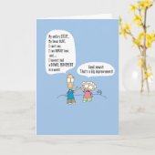 Carte Drôle Comic Greeting Card 034 (Fleur jaune)