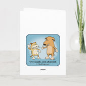 Carte Drôle Couple au Restaurant Love (Dos)