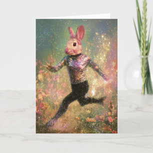 Carte Drôle Coureur Rabbit Toutes les Occasions