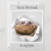 Carte Drôle crapaud valentines (Devant)