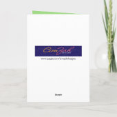 Carte Drôle Croaking Toad Anniversaire Salutation (Dos)