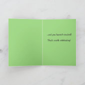 Carte Drôle Croaking Toad Anniversaire Salutation (Intérieur)