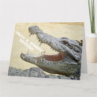Drôle Crocodile Reptile - Joyeux Anniversaire Snap