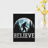 Carte Drôle Croire En Bigfoot Sasquatch Cadeaux Fête Des (Fleur jaune)