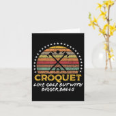 Carte Drôle Croquet Joke Gros Devis Graphique (Fleur jaune)