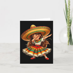 Carte Drôle Dabbing Mexicaine Sombrero Cinco De Mayo Gir