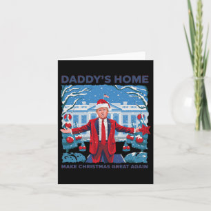 Carte Drôle Daddy Accueil Trump laide Sweater de Noël Xm