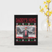 Carte Drôle Daddy's Home Trump laide pull de Noël Xm (Fleur jaune)