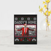 Carte Drôle Daddy's Home Trump laide pull de Noël Xm (Fleur jaune)