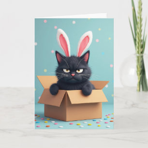 Carte drôle d'ami lapin grincheux