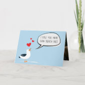 Carte Drôle d'amour plus que de frites Saint-Valentin (Devant)