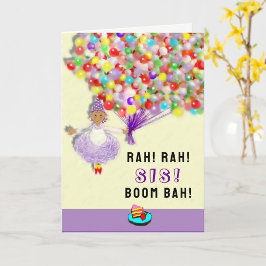 Carte drôle d'anniversaire (Fleur jaune)