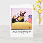 Carte drôle d'anniversaire de mariage pour eux "Lu (Fleur jaune)