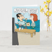 Carte drôle d'anniversaire de mariage : Rester à v (Fleur jaune)