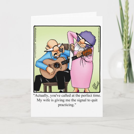 Carte drôle d'anniversaire de mariage "Spectickles (Devant)
