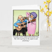 Carte drôle d'anniversaire de mariage "Spectickles (Fleur jaune)