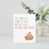 Carte drôle d'anniversaire et de Saint-Valentin de (Debout devant)