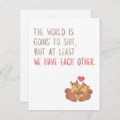 Carte drôle d'anniversaire et de Saint-Valentin po (Devant / Derrière)