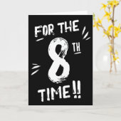 Carte drôle d'anniversaire pour garçon de 8 ans (Fleur jaune)