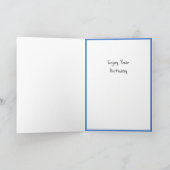 Carte drôle d'anniversaire pour un chat de 55 ans (Intérieur)