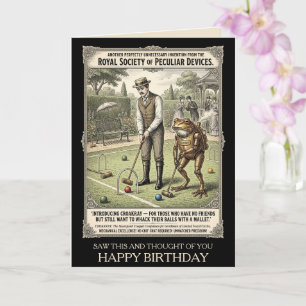 Carte drôle d'anniversaire Steampunk Victorien