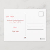 Carte drôle d'anniversaire Yoga Méditation Chat Mi (Dos)