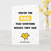 Carte drôle d'appréciation pour papa (Fleur jaune)