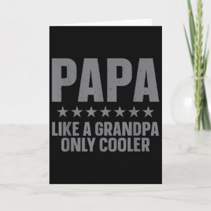Carte Drôle d'art Papa pour grand-père de petits-enfants