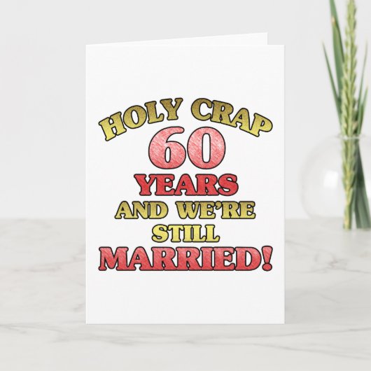 Carte Drôle de 60e anniversaire (Devant)