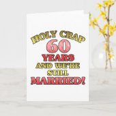 Carte Drôle de 60e anniversaire (Fleur jaune)