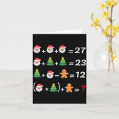 Carte Drôle de 67 mème Noël professeur de mathématiques (Fleur jaune)