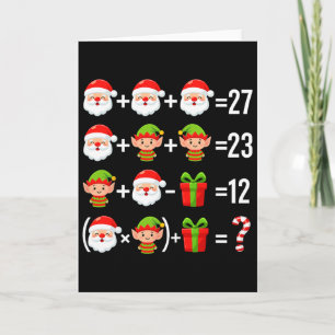 Carte Drôle de 67 Meme Santa Prof de Maths Noël Six Sept