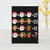 Carte Drôle de 67 Meme Santa Prof de Maths Noël Six Sept (Fleur jaune)